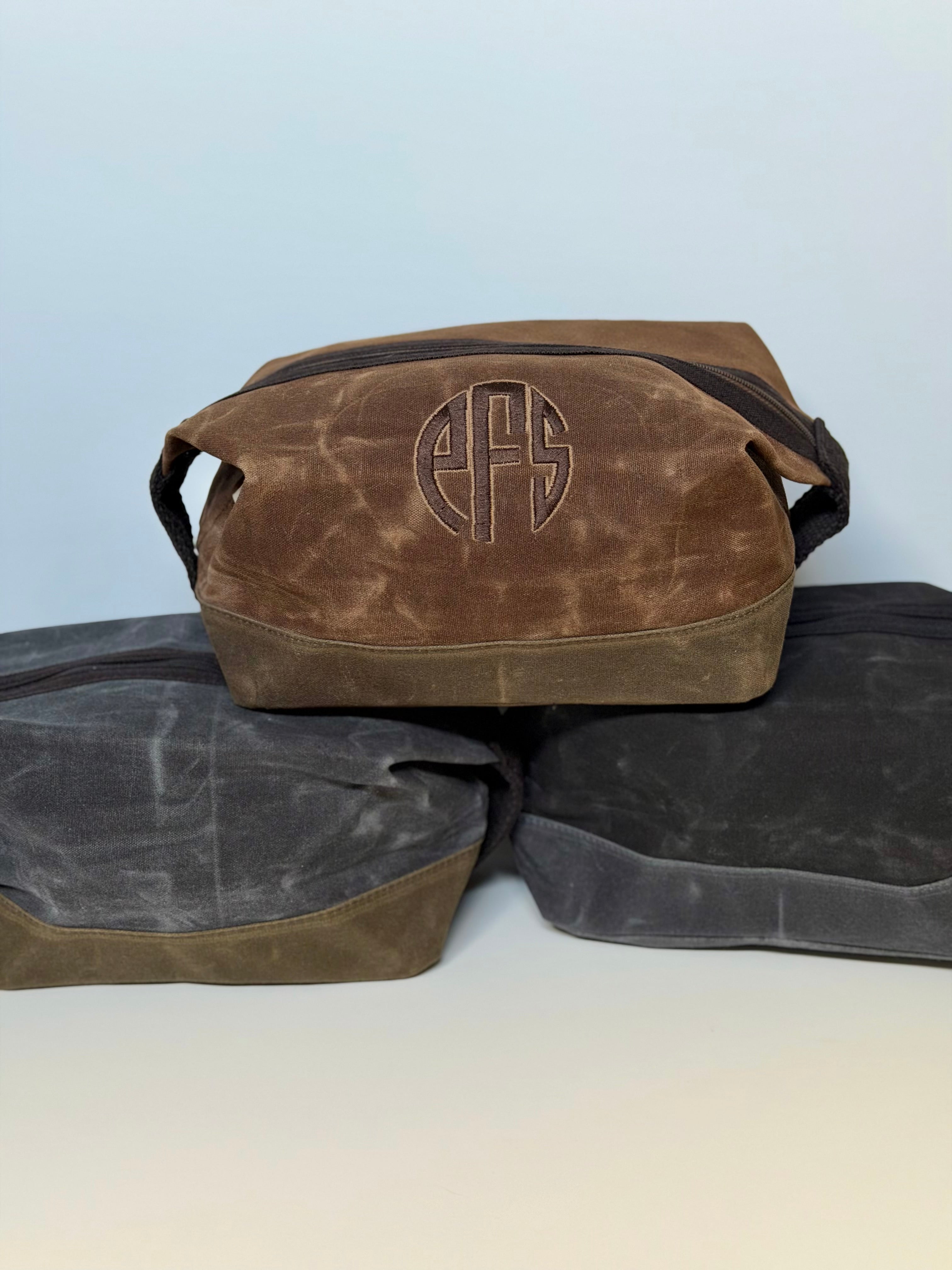 Waxed Dopp Kit