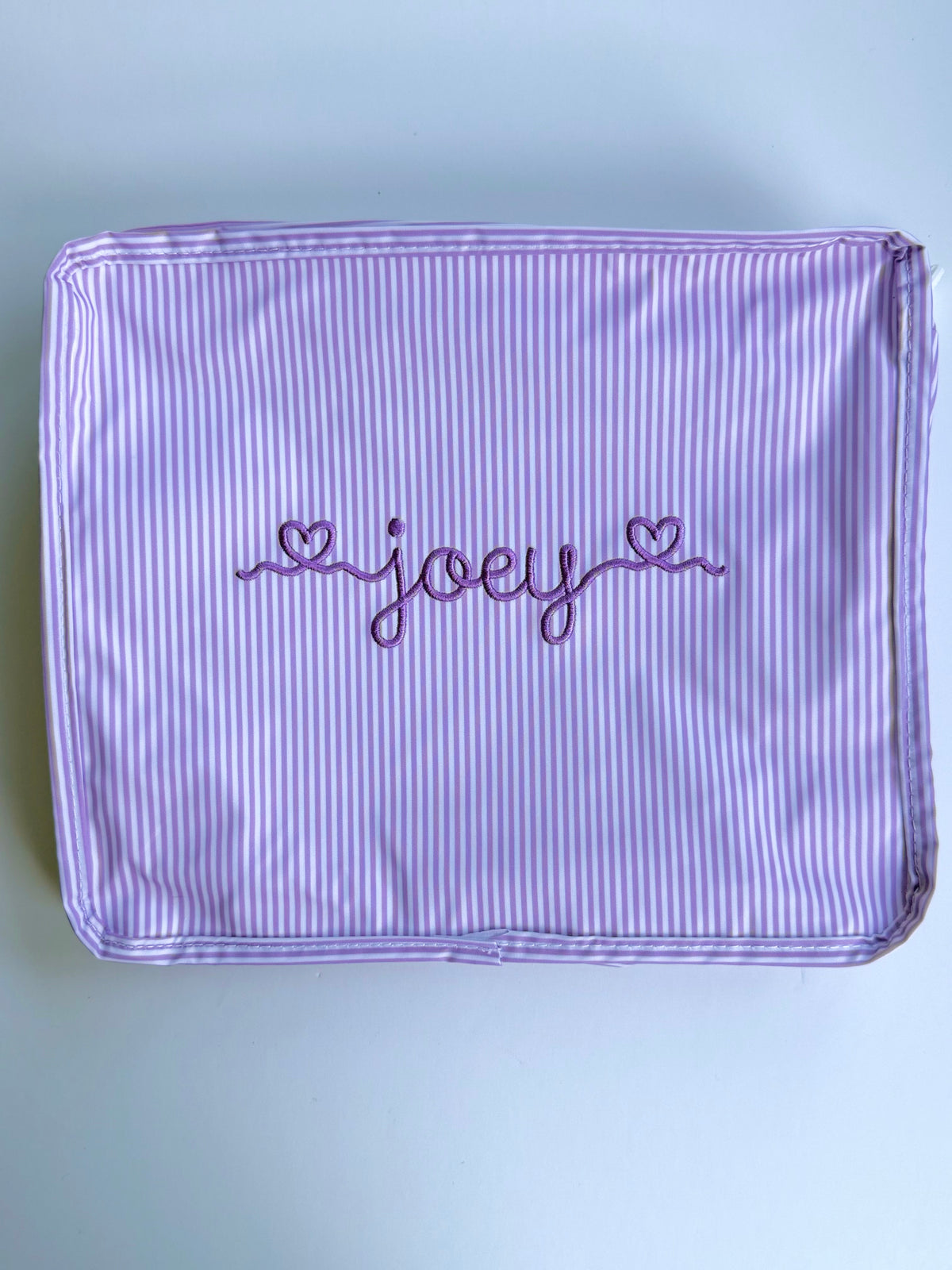 Stacked Pouches - Lilac Stripe