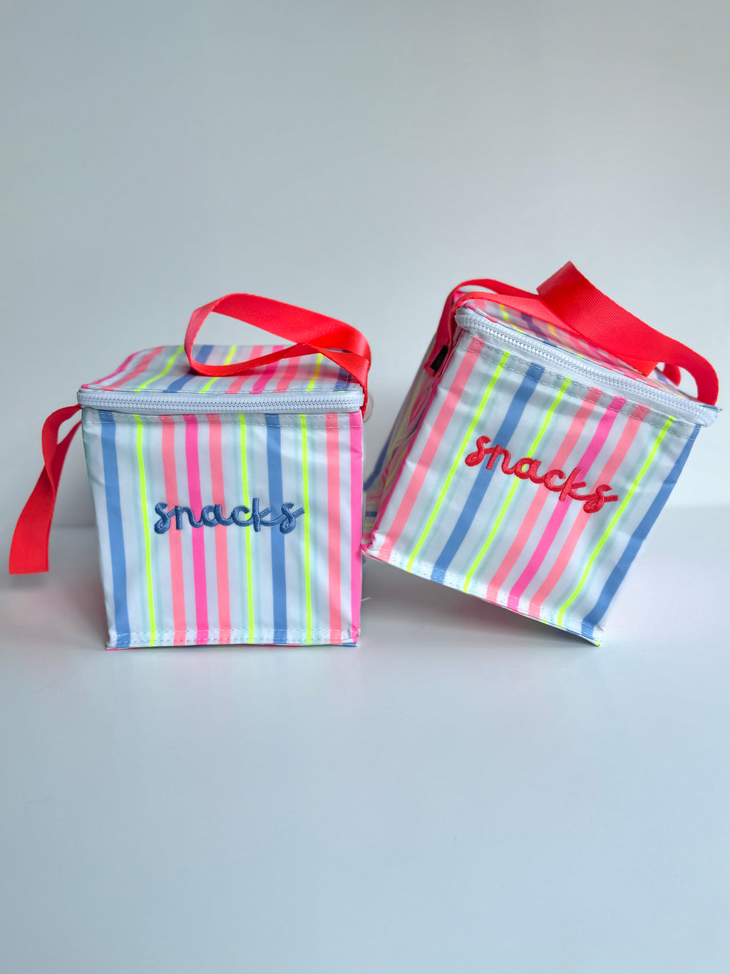 Bright Rainbow Stripe Snack Square
