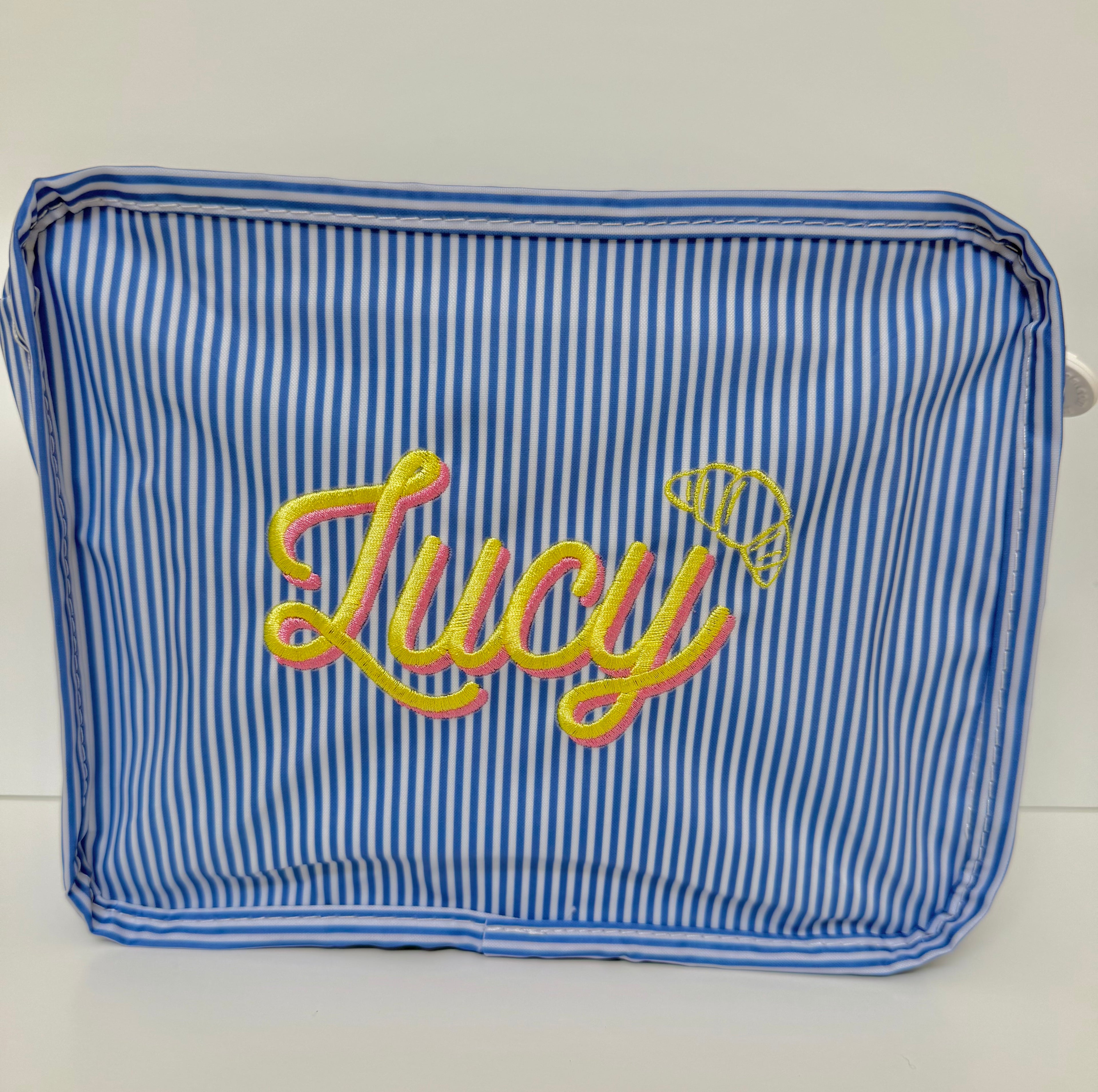 Stacked Pouches - Navy Stripe