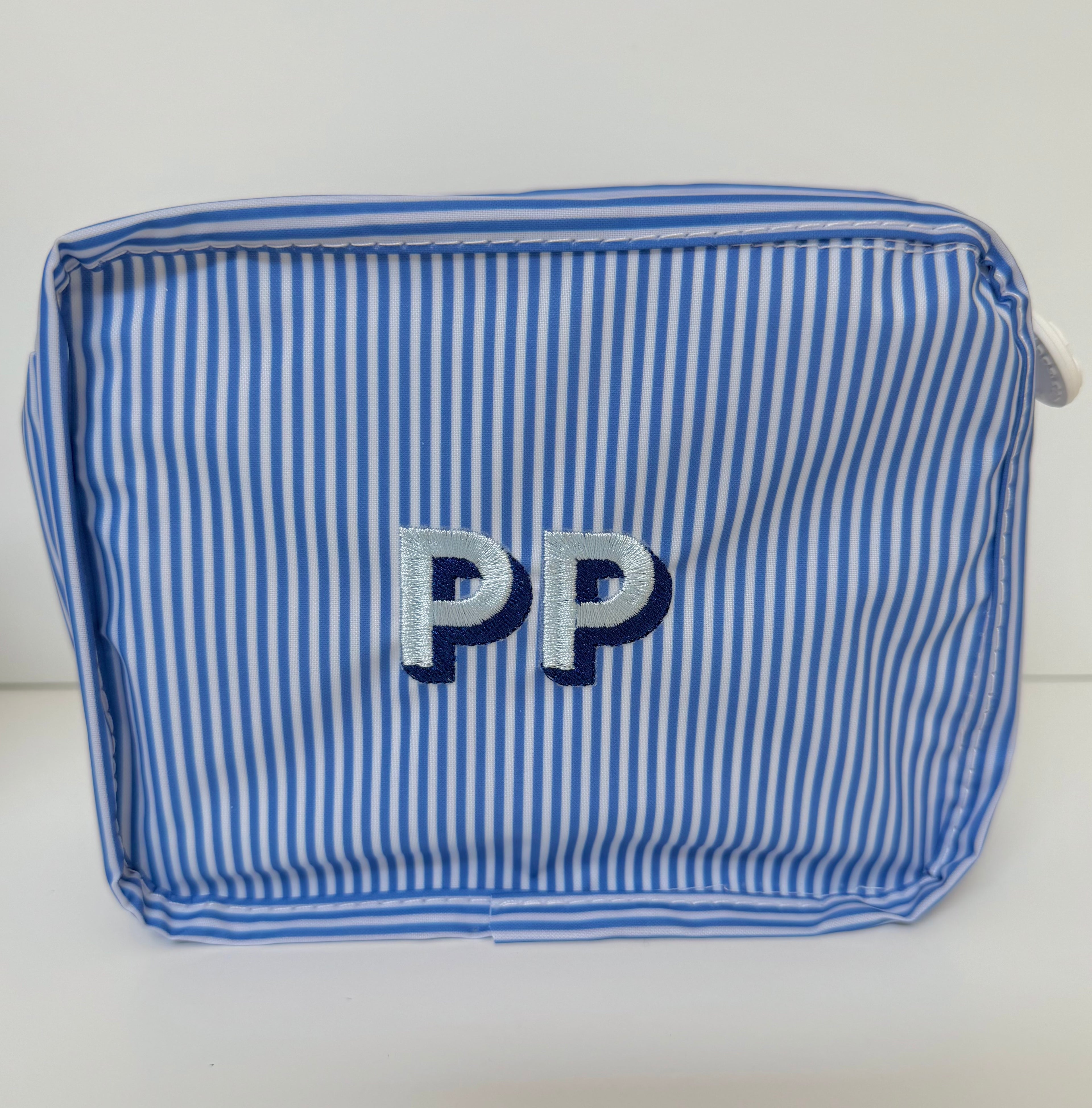 Stacked Pouches - Navy Stripe
