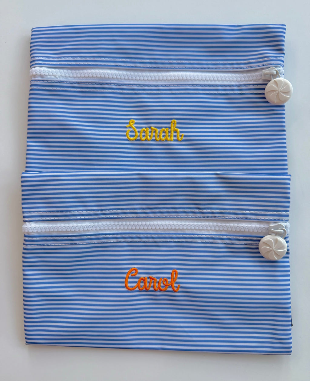 Cosmo Pounch - Navy and White Stripe