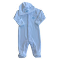 Newborn Picot Trim Bundle White with Blue Trim