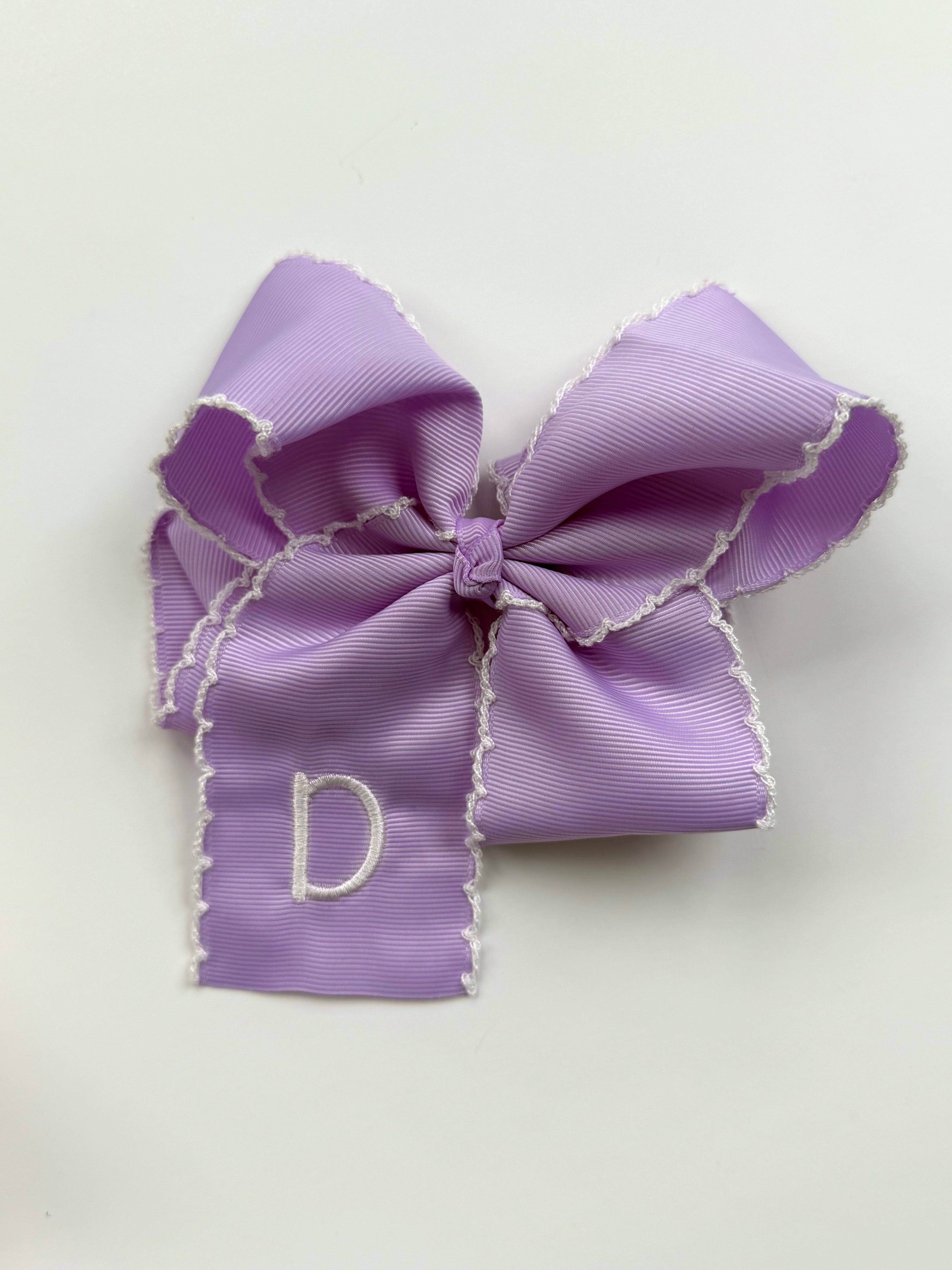 Large Monogrammed Bow