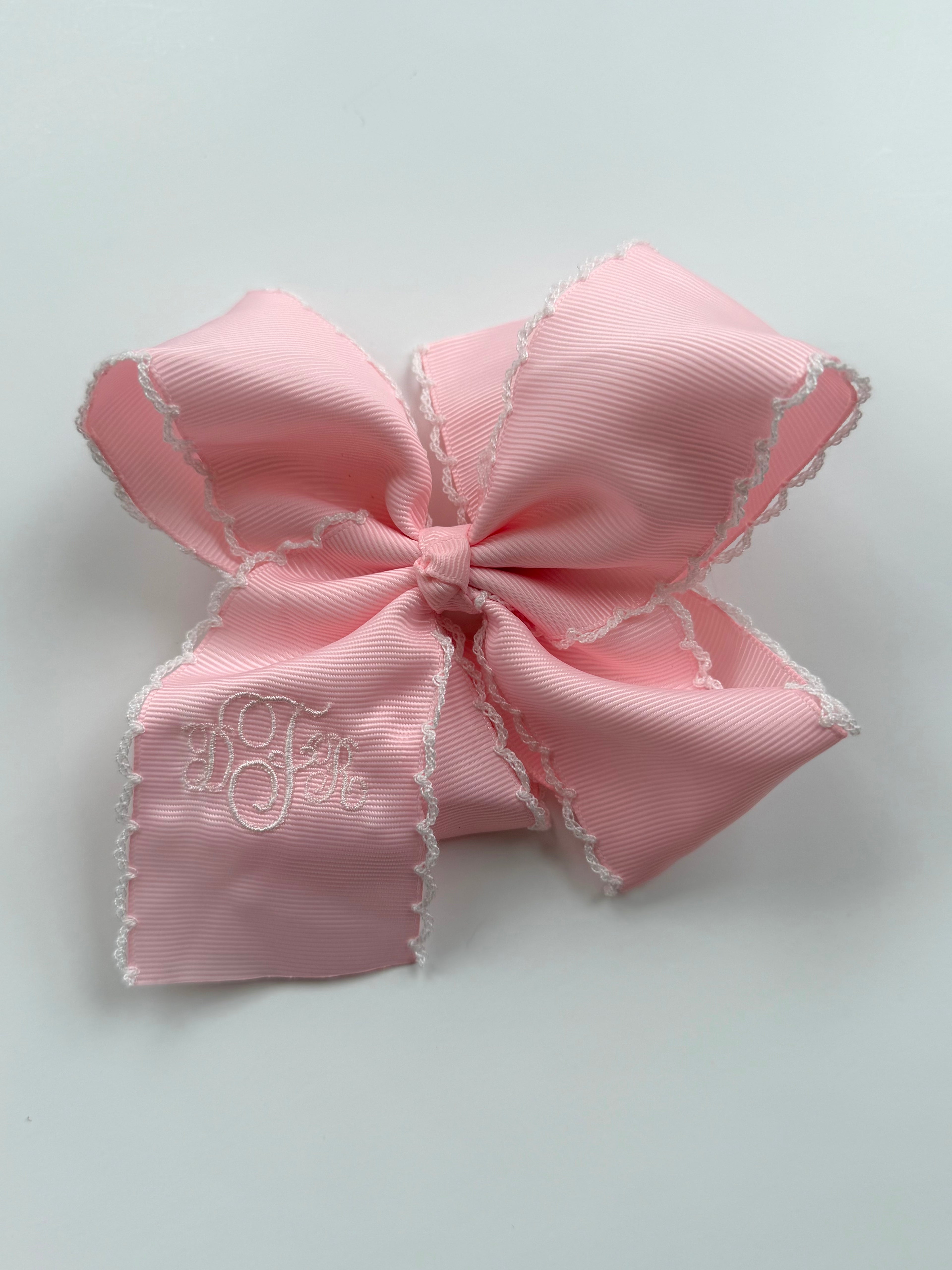 Large Monogrammed Bow
