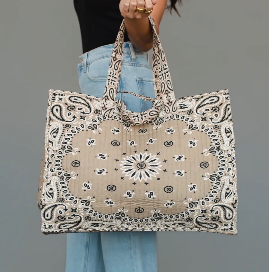 Paisley Bandana Tote