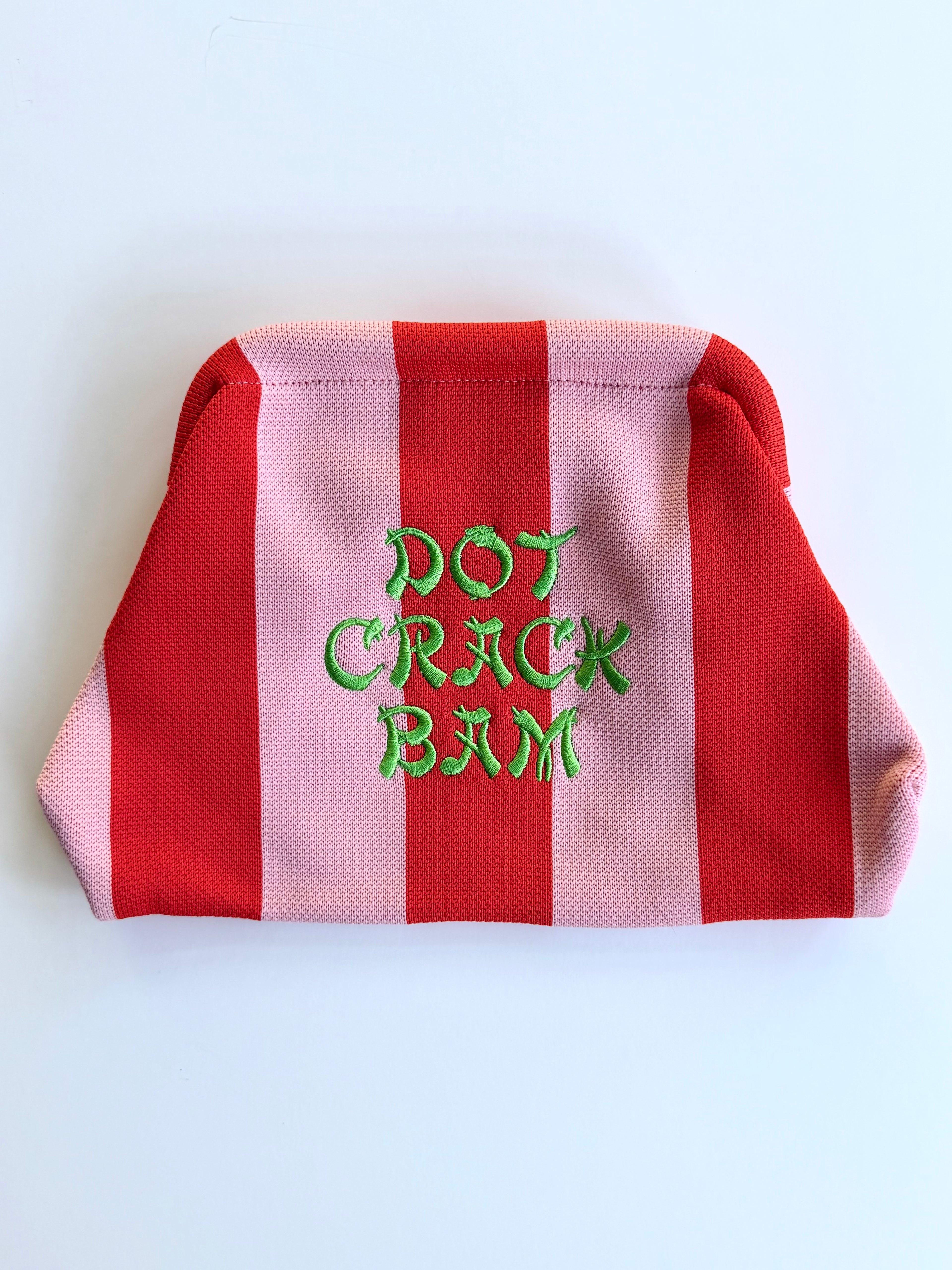 MAHJONG Striped Knit Bag