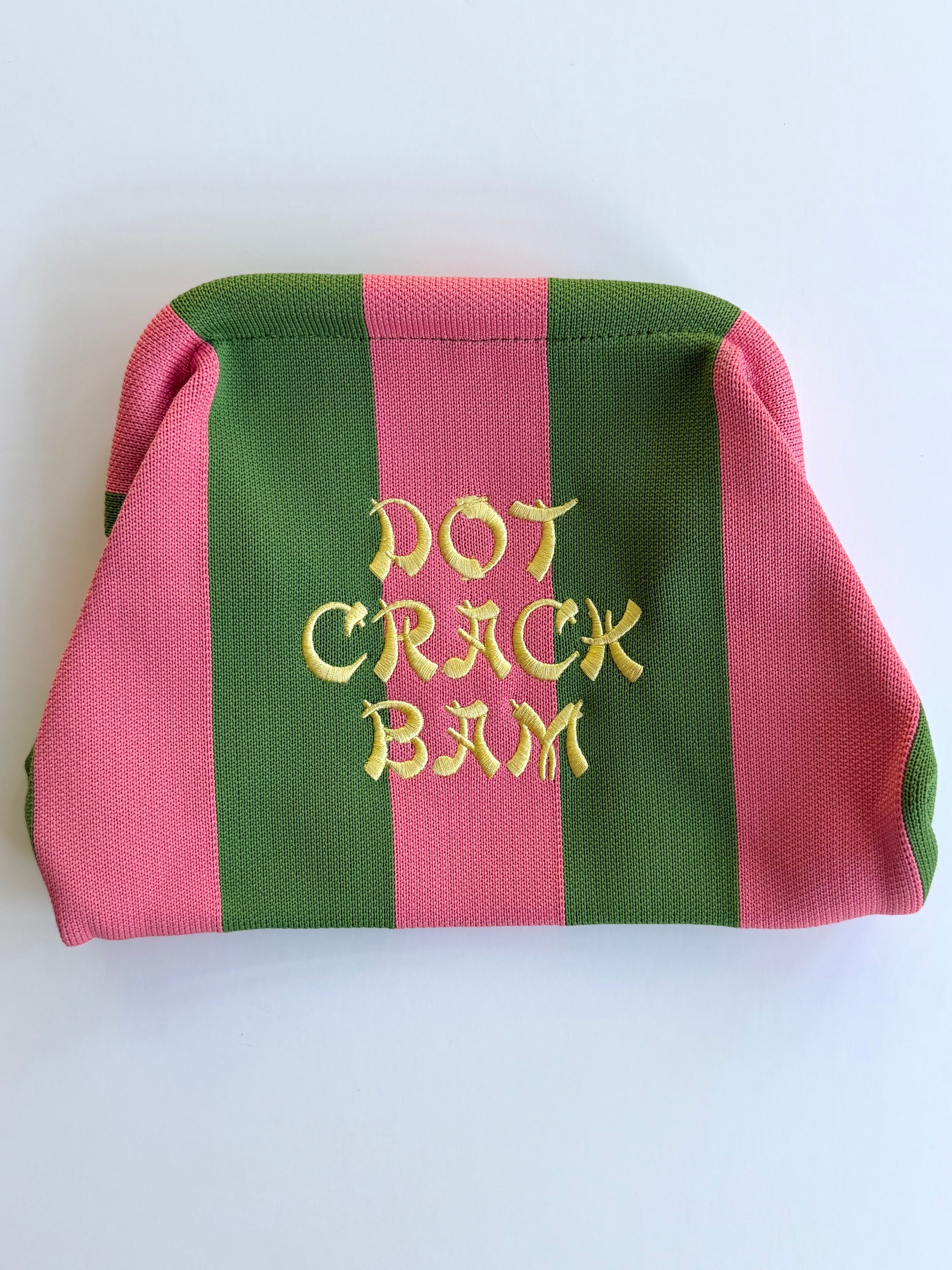 MAHJONG Striped Knit Bag