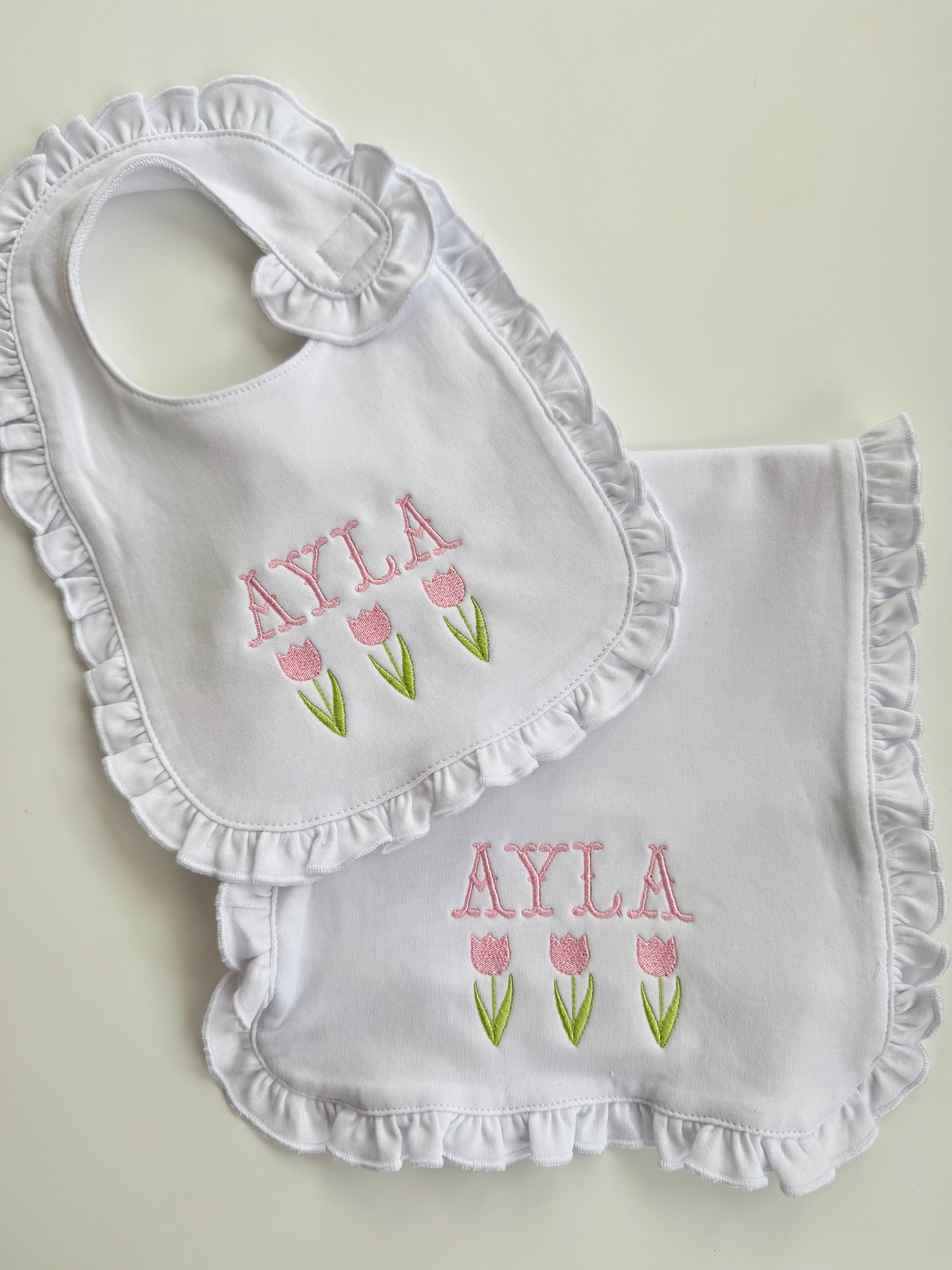 Baby Bib and Burp Bundle