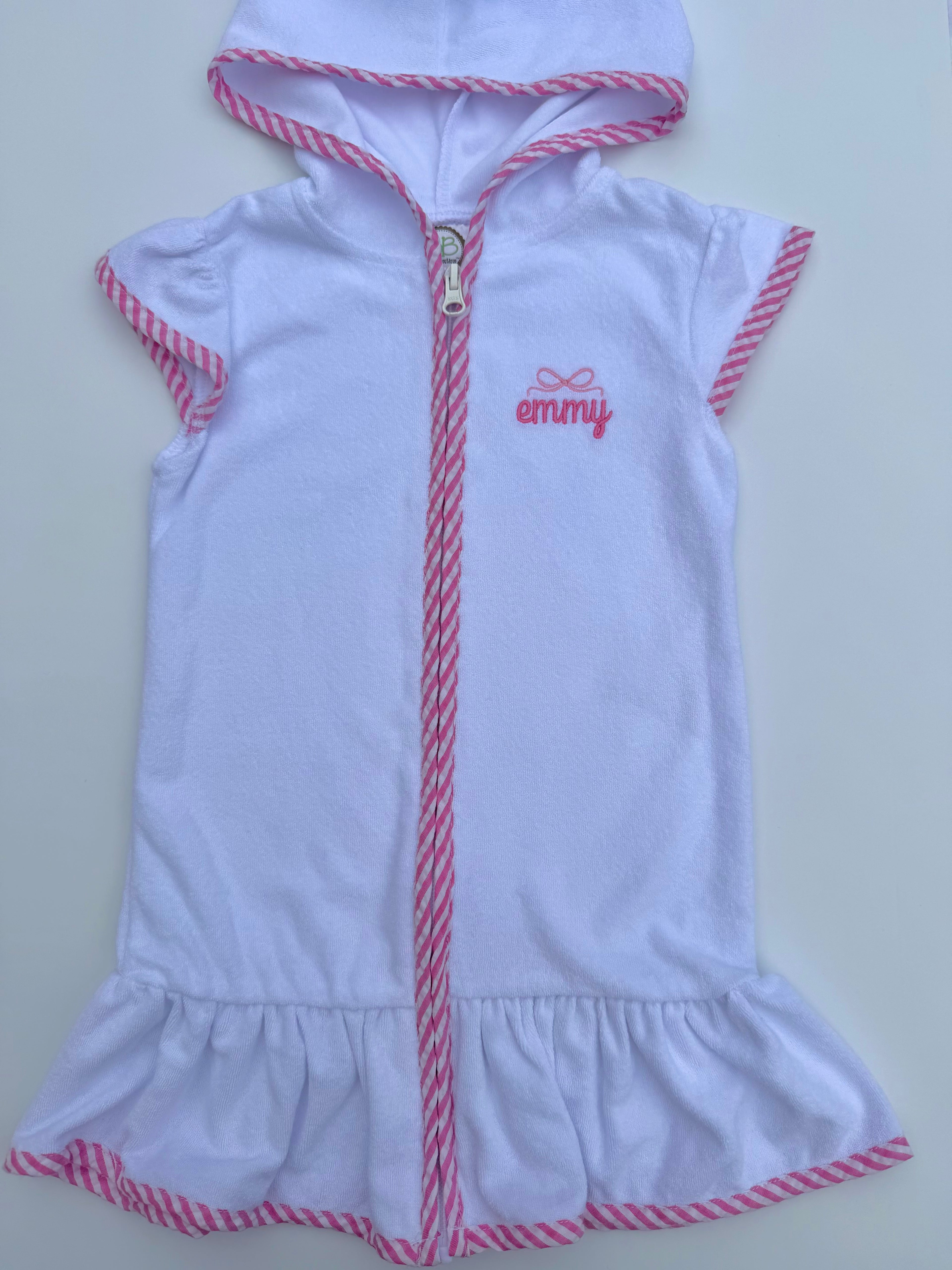 Girl's Terry Cloth Swim Cover Up Dress