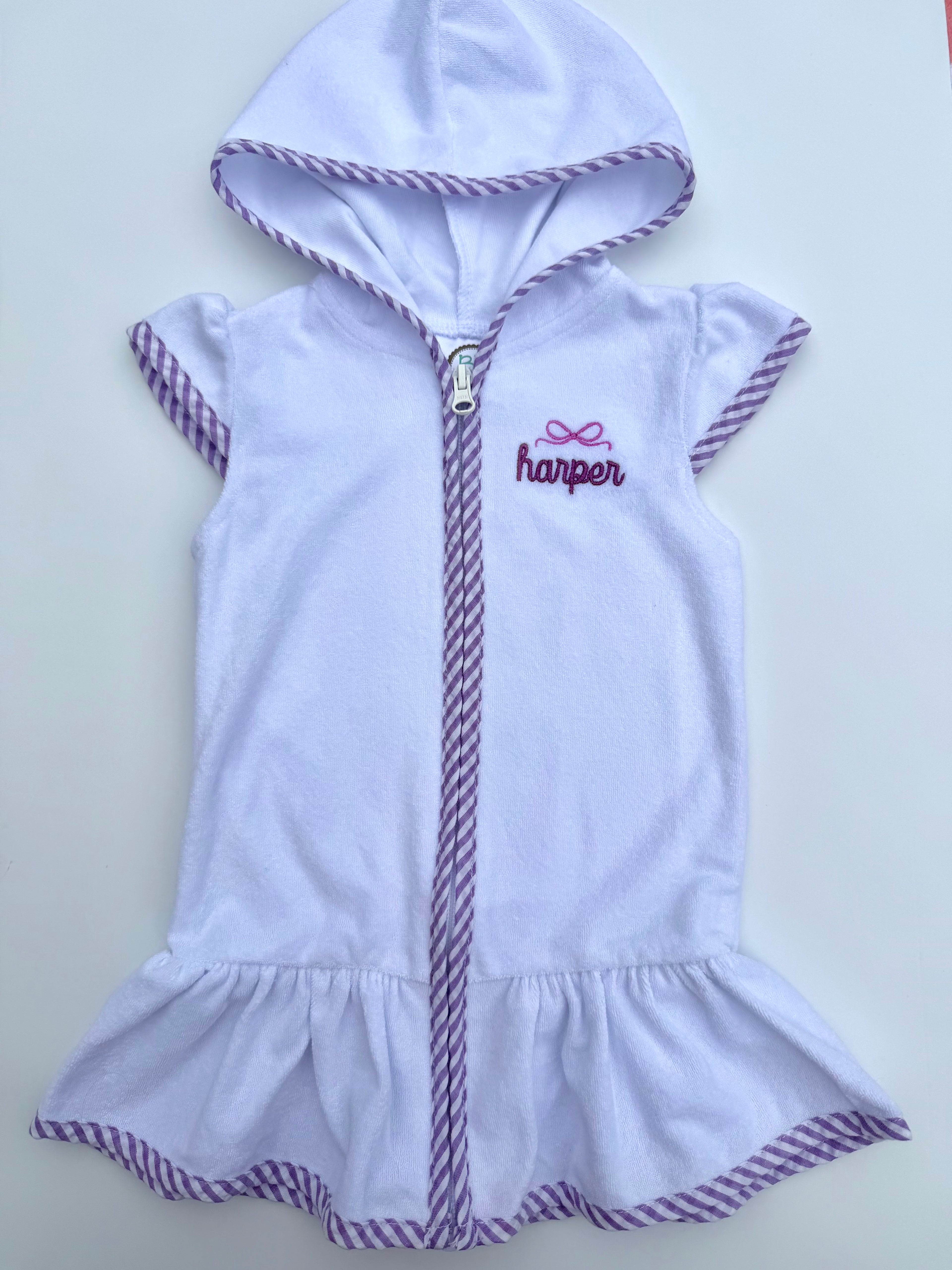 Girl's Terry Cloth Swim Cover Up Dress