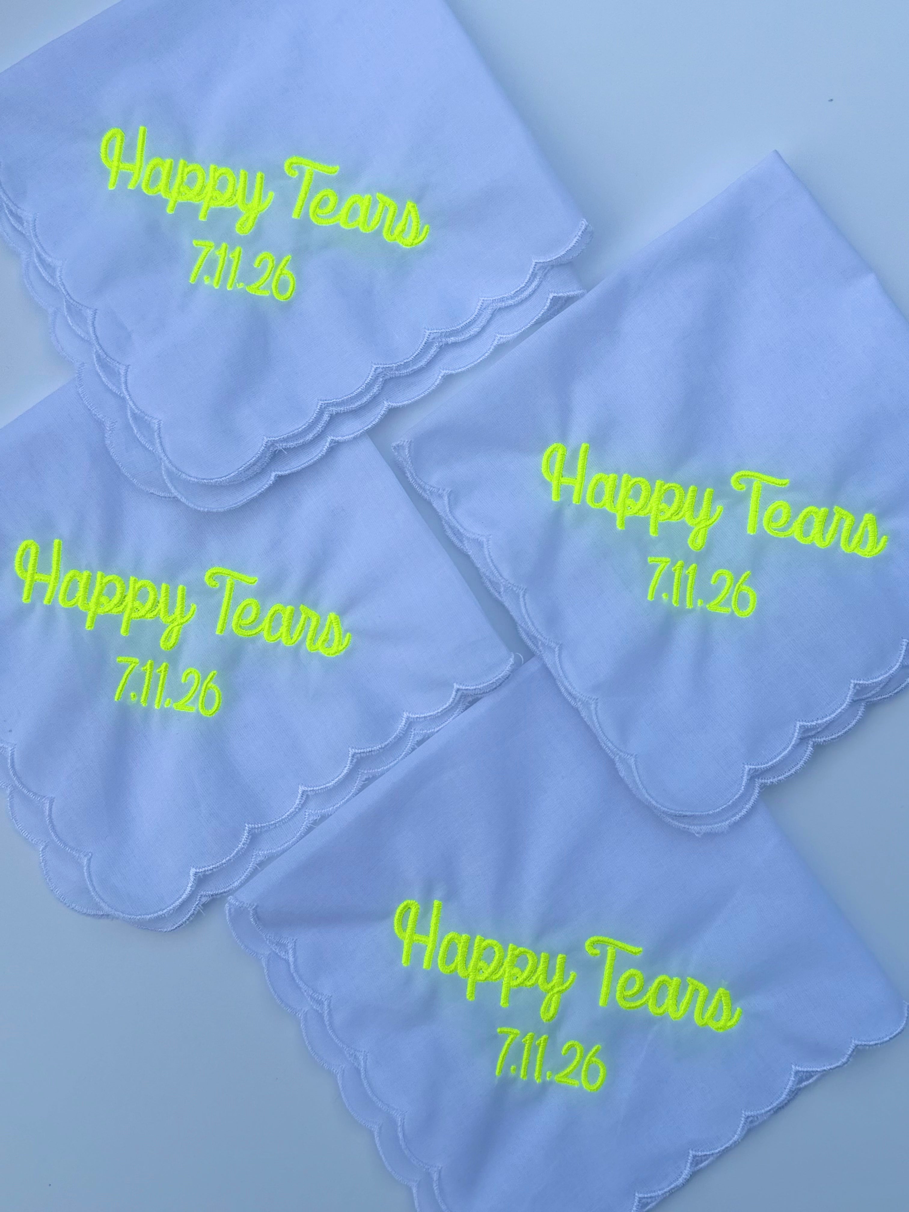 Keepsafe Hankie -Scallop Edge