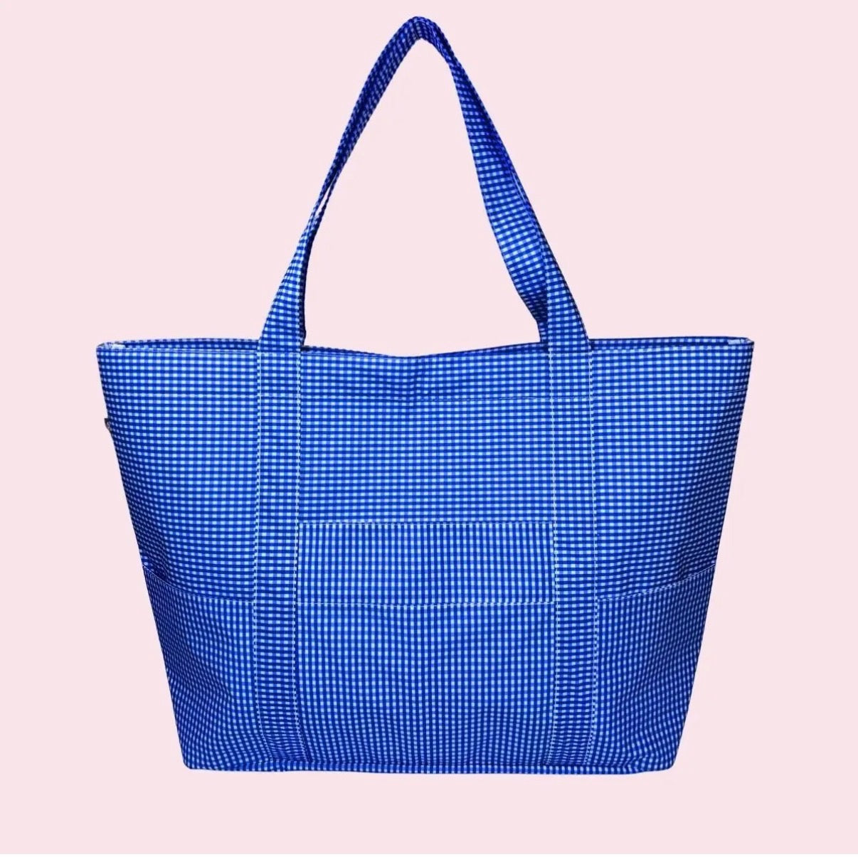 Wipeable XL Tote - Pink and White Stripe (Copy)