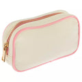 Trimmed Rectangle Canvas Pouch