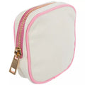 Trimmed Square Canvas Pouch