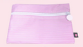 Cosmo Pounch - Pink and White Stripe