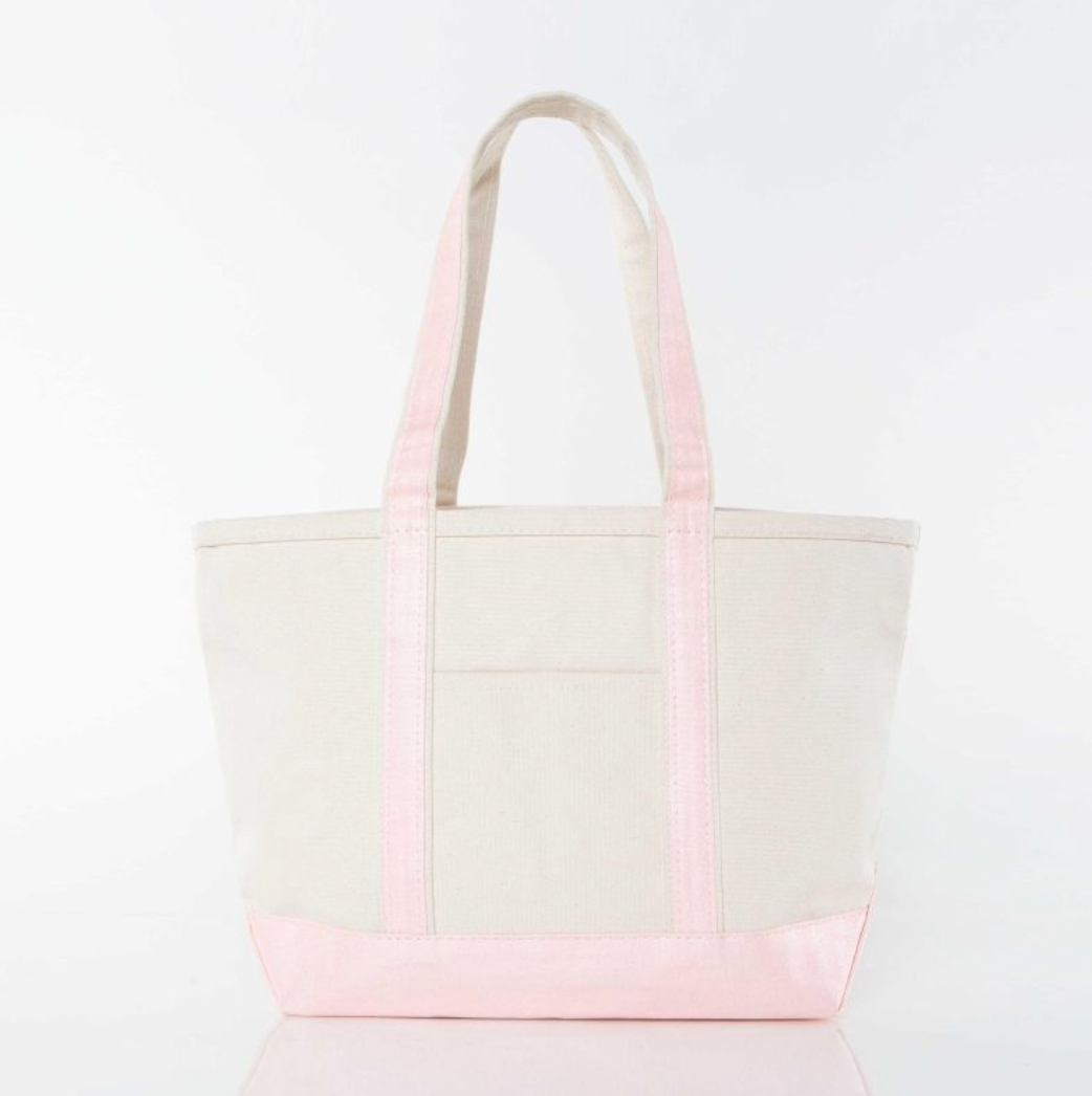Medium Metallic Canvas Tote Bag
