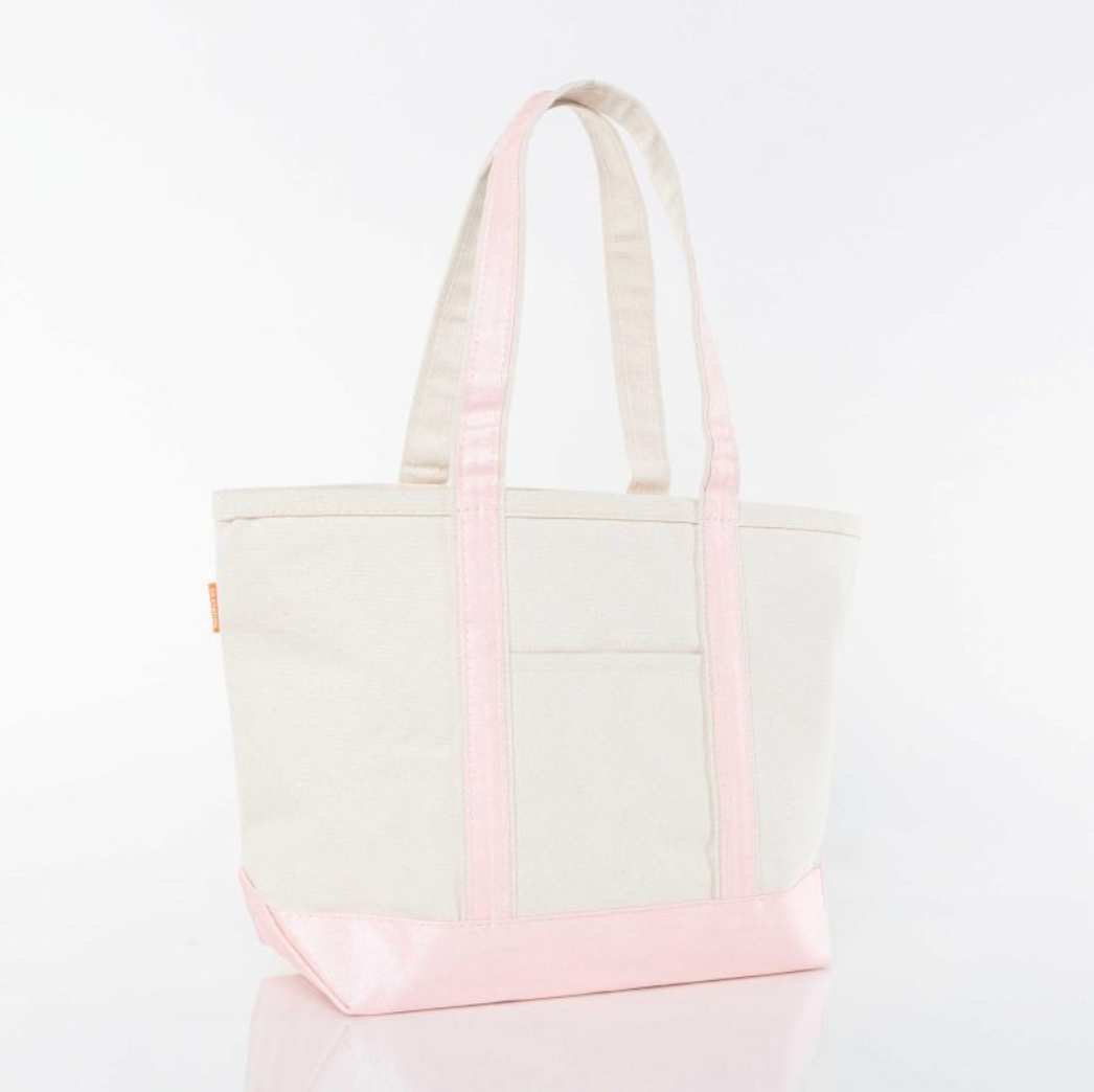 Medium Metallic Canvas Tote Bag
