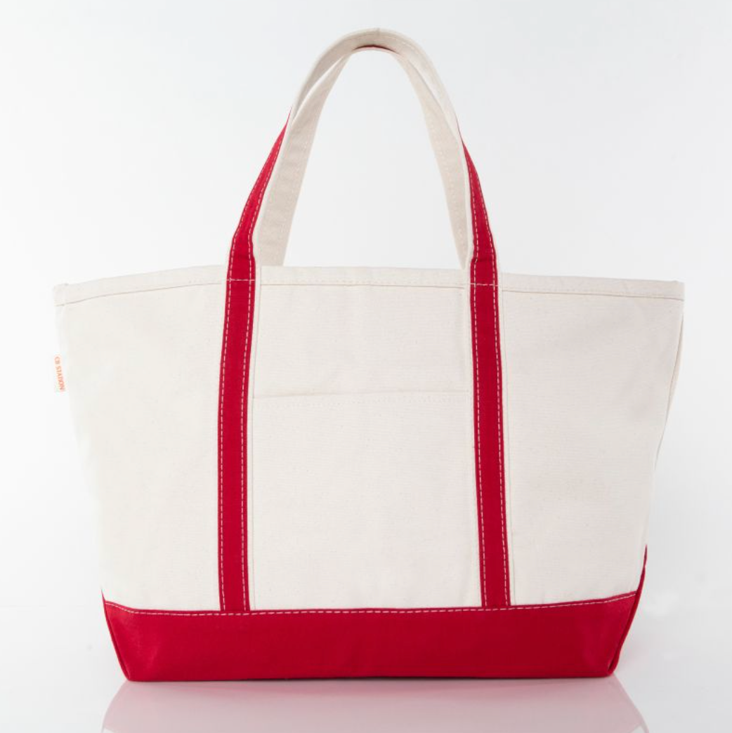Large Classic Cotton Canvas Tote Bag