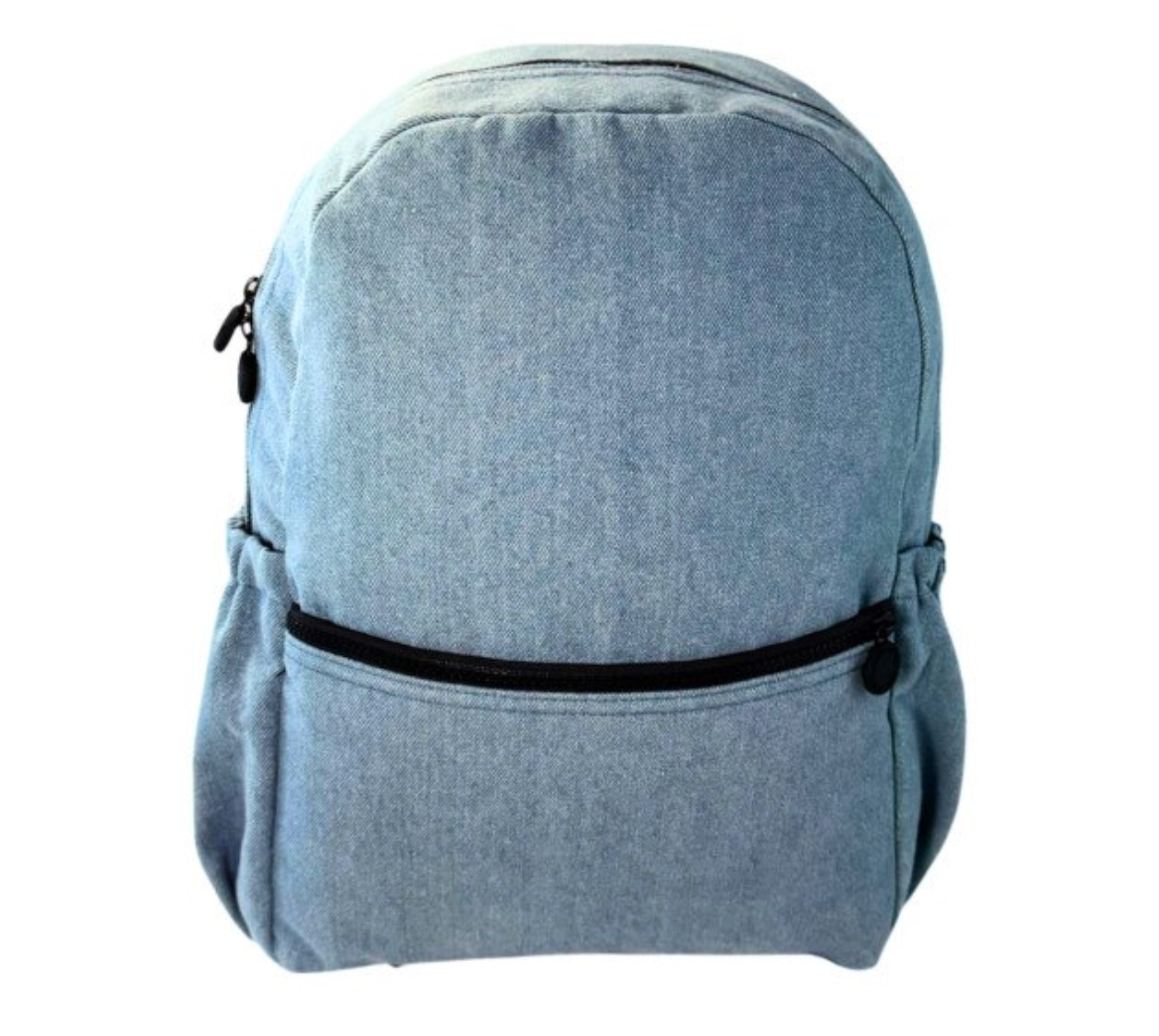 Denim Backpack w/ Pockets
