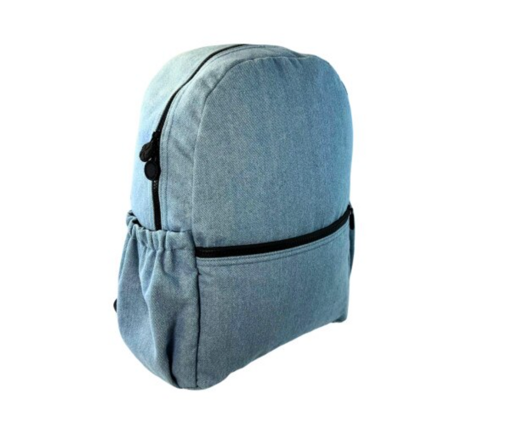 Denim Backpack w/ Pockets