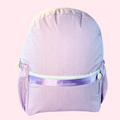 Lilac Preppy Stripe Backpack w/ Pockets