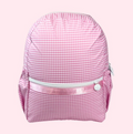 Pink Gingham Backpack w/ Pockets