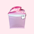 Pink Preppy Stripe Snack Square