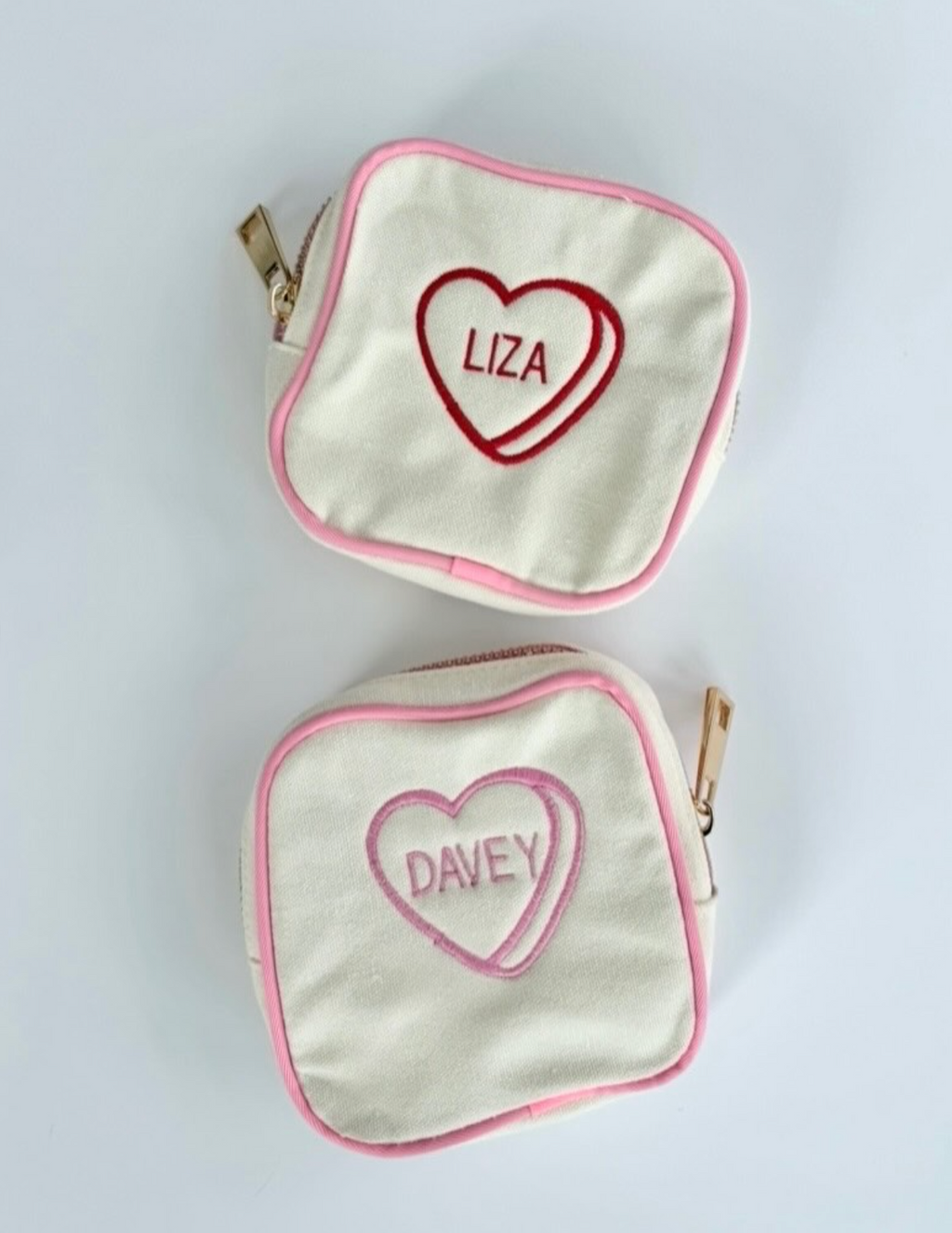 Trimmed Square Canvas Pouch